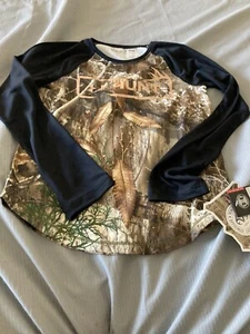 under armour Girls hunting T-shirt YSM $38 Reel Tree Edge Long Sleeve Small - Picture 1 of 4