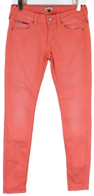 Pantalones de mezclilla Tommy Hilfiger Sophie ajustados para mujer W28/L32 cremallera rosa mosca Foto 1 de 4