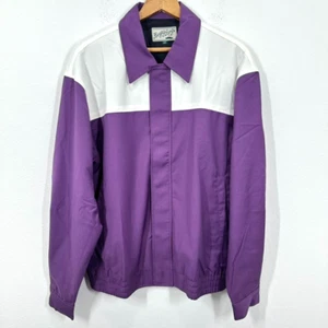 Bogey Boys Golf Track Jacket Bright Purple White Classic Statement Coat NWT - Bild 1 von 6