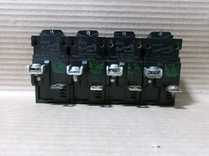 LOT OF 4 Pushmatic P115 1 Pole 15 Amp 120V Circuit Breaker w/o Shield - Picture 1 of 1