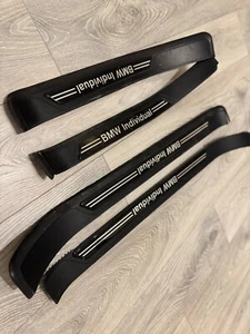 BMW E39 5 Series INDVIDUAL Entry Sill Kick Cover Plates OEM - Zdjęcie 1 z 3