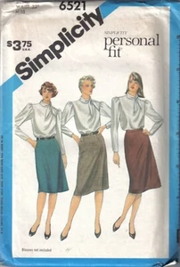 Simplicity 6521 Misses proportionierte schmale Röcke Größe 16 ungeschnitten sehr guter Zustand - Bild 1 von 1