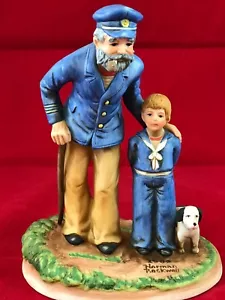Norman Rockwell Collectors Club 1982 Porcelain Figurine Looking Out To Sea VG+ - Picture 1 of 11