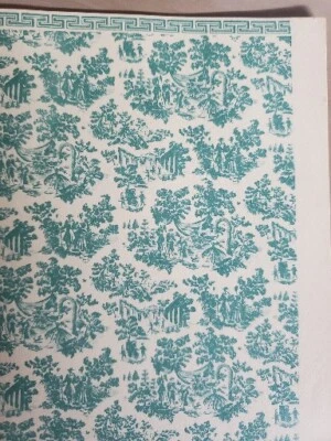 Dollhouse  Mini  Wallpaper  1:12 Scale  Country Scene Toile ( Aged) - Image 1 of 3