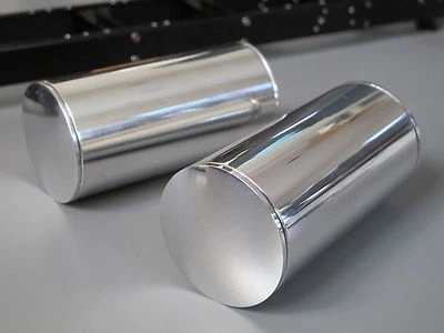 Pair 4 inch Aluminum Fuel Gas Tank Tamiya R/C 1/14 King Grand Hauler Globeliner - Image 1 of 4