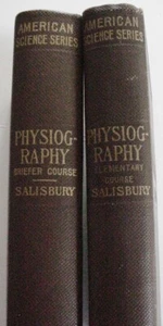 Physiography for High Schools 1909, and, Elementary Physiography, 1910, 2 Books  - Imagen 1 de 7