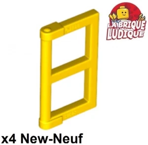 Lego 4x Fenster Fenster 1x2x3 Pane Thick Corner Tabs gelb/yellow 60608 NEU - Bild 1 von 1