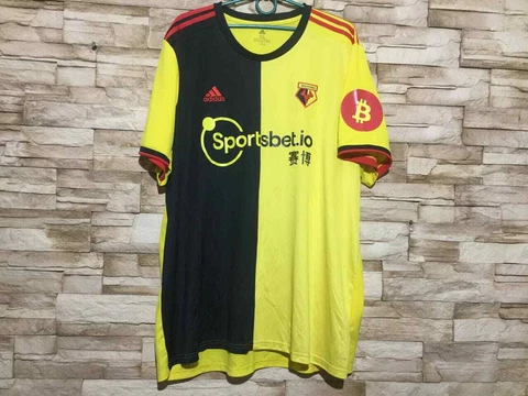 Watford 2019 2020 HOME FOOTBALL SHIRT SOCCER JERSEY ADIDAS sz 3XL DX7224 (2) Cover