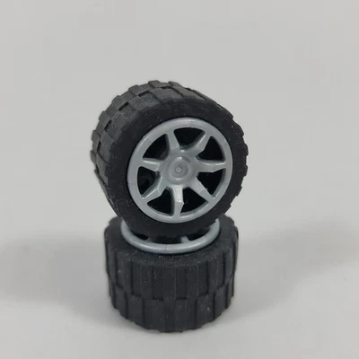 LEGO Speed Racer X PLATA PLANA 7 radios cubiertas de rueda neumáticos lote 62359 30648 55982 Foto 1 de 4