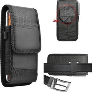 EBIZCITY iPhone 15/14/13/12/11 Pro Max Cell Phone Holster Case with Belt Clip - Picture 1 of 8