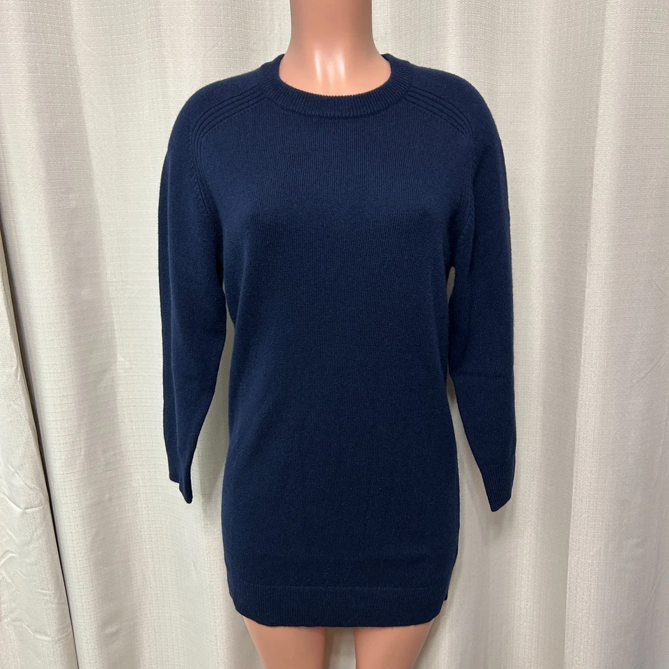 Mini Vestido Suéter de Lana Thakoon Para Mujer Talla Pequeña Medianoche Azul Marino Nuevo con Etiquetas Foto 1 de 4