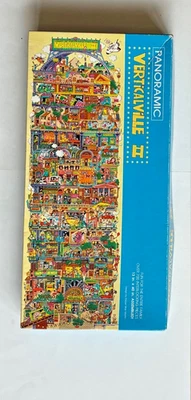 Springbok_VERTICALVILLE II Comic Humor _Panoramic 700pc Jigsaw Puzzle COMPLETE - Image 1 of 4
