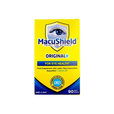 MacuShield Original+ PLUS | 90 Capsules | Lutein Zeaxanthin Supplement for Eye H