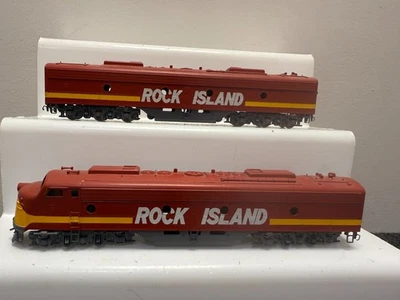 Westside Models HO Scale Brass Rock Island E-9 A&B Unit - EC - - Image 1 of 4