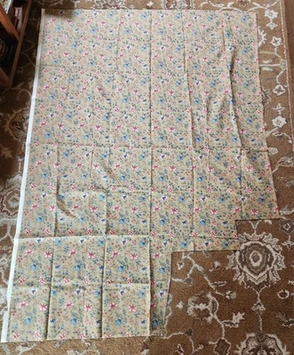 Tela para el hogar de algodón Laura Ashley vintage de los 80 de 1,8 yardas + tela coordinadora de 2,3 yardas Foto 1 de 4