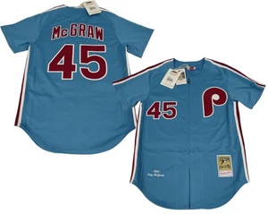 New 1980 Tug McGraw #45 Phillies Mens Mitchell & Ness AUTHENTIC Jersey $300 - Picture 1 of 10