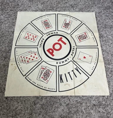  Alfombra Hoja Juego Rummy Royal Vintage Whitman Envío Gratis Foto 1 de 4