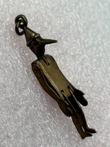 Vintage 800 Silver Articulated Pinocchio Pendant or Charm - Picture 1 of 14
