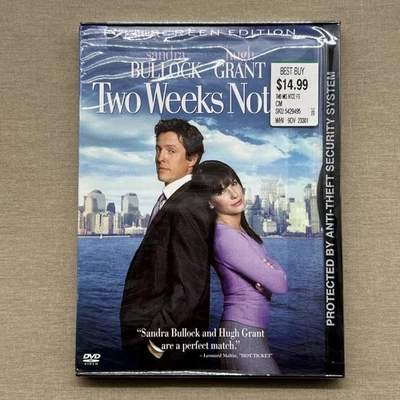 Two Weeks Notice (DVD NEW FS 2002) Romance RomCom Sandra Bullock Hugh Grant + - Image 1 of 4