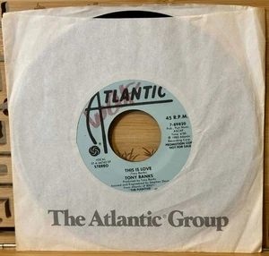 Tony Banks – This Is Love Atlantic – 7-89820 Vinyl, 7, 45 RPM, Promo, Stereo, SP - Picture 1 of 3