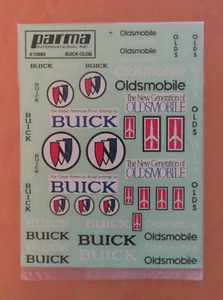 parma RC Decal Buick - OLDSMOBILE International no.10669 Original NEW NIB 1999 - Bild 1 von 2