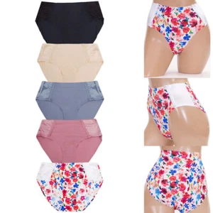 12 pack Women's Basic Stretch Sexy Floral Laser Cut Seamless Panty Underwear - Picture 1 of 10