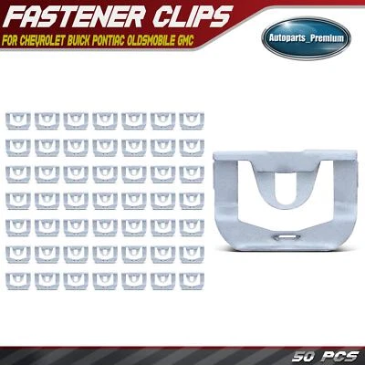 50 piezas retenedor de clip de moldura de revelación de ventana de metal de 24 mm para Chevy Buick Pontiac Foto 1 de 4