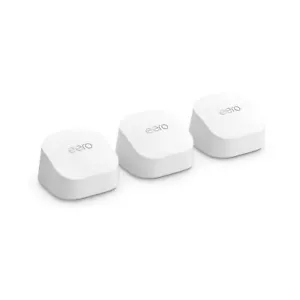 eero 6+ Dual Band AX3000 Wi-Fi 6 Router Sistema Mesh - Bianco (Confezione da 3) - NUOVO - Foto 1 di 8