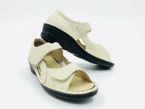 Spring Step Indulge Beige Leather Sandal Women's Size 39 / 8.5 - Picture 1 of 5