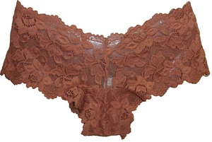 Frederick's of Hollywood "Jessica" All Over Lace Boyshort Size: SMALL Coco NWT - Picture 1 of 3