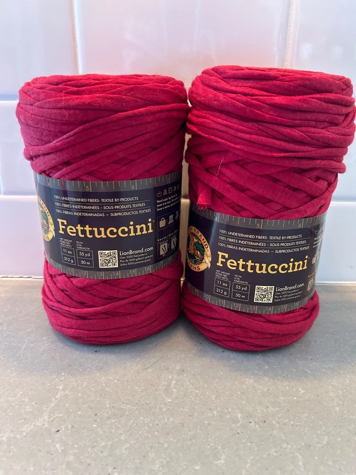 Новый 55 ярдов громоздкий хлопок футболка пряжи DIY Fettuccini #752 вязаный крючком 11 унций - Изображение 1 из 4