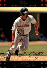 2007 Topps Red Backs Boston Red Sox Baseball Card #413 Coco Crisp