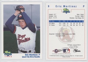 1992 Classic Best Quad City River Bandits Eric Martinez #9