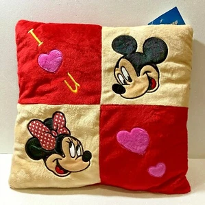 SAN VALENTINO AMORE CUSCINO PELUCHE DISNEY MINNIE TOPOLINO LOVE 35 X 35 CM - Imagen 1 de 2