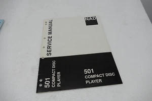 Reproductor de CD NAD 501 ## Instrucciones de SERVICIO Manual de instrucciones Servicio - Imagen 1 de 1