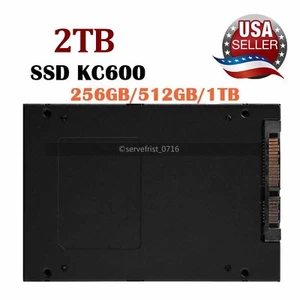 Kingston Internal SSD KC600 2.5in SATA III 256GB Solid State Drive Hard Drives - Picture 1 of 9