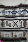 Tapestry Blanket Weekend Getaway Sweaters Skis Snowshoes Thermos Hot Cocoa 42X56