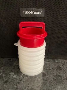 TUPPERWARE Hamburger Burger Press + 6 x Freezable Storage Containers RED - Picture 1 of 2
