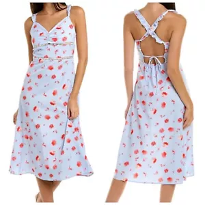 Zara NWT Floral Ruffle Sleeves midi Dress Size: S - Picture 1 of 11
