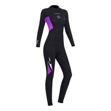 UK 3mm Mens Womens Full Length Zip Wetsuit Surf Swimming Diving Scuba Wet Suit