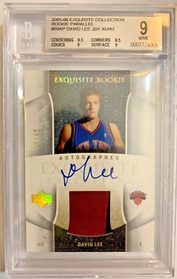 2005-06 Exquisite Collection Rookie Parallel David Lee Auto Jersey AU/42 #69AP - Image 1 of 2