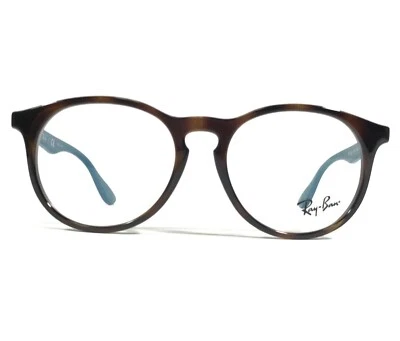 Monturas de gafas Ray-Ban RB1554 3728 para niños marrón azul tortuga redondas 48-16-130 Foto 1 de 4