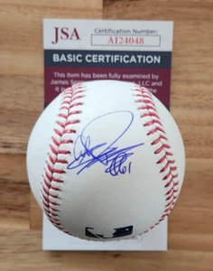 Béisbol oficial firmado por Chan Ho Park MLB con certificado de autenticidad JSA #AI24048 Los Angeles Dodgers - Imagen 1 de 2