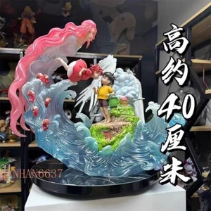 New Ponyo Sōsuke Ponyo on The Cliff Figure Statue Model Recast Gift 34cm PVC - Picture 1 of 7