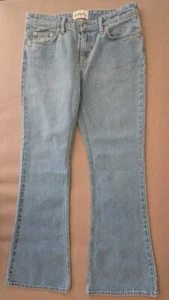 Riders By Lee Women's Jean Size 9 Light Blue Denim Flare Leg Low Vintage Pockets - Picture 1 of 12