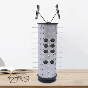 Glasses Rack Holder Sunglasses Display Stand Organizer 360?? Rotating 40 Pairs - Picture 1 of 12