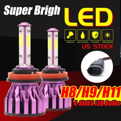 Mini 1500W H11 H9 LED Headlight Bulbs FOG Driving Light Low Lamps DRL 6000K - Image 1 of 4