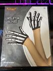 Spirit Skeleton Female Gloves - Bone Printed Halloween Costume Gloves
