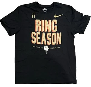 Nike Clemson Tigers Ring Season Shirt Size XLarge Black Sports Tee Short Sleeve - Picture 1 of 3
