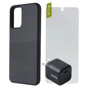 Axessorize Axs Essentiel Lot pour Motorola Moto G Alimentation 5G (2024) - Noir - Photo 1 sur 5